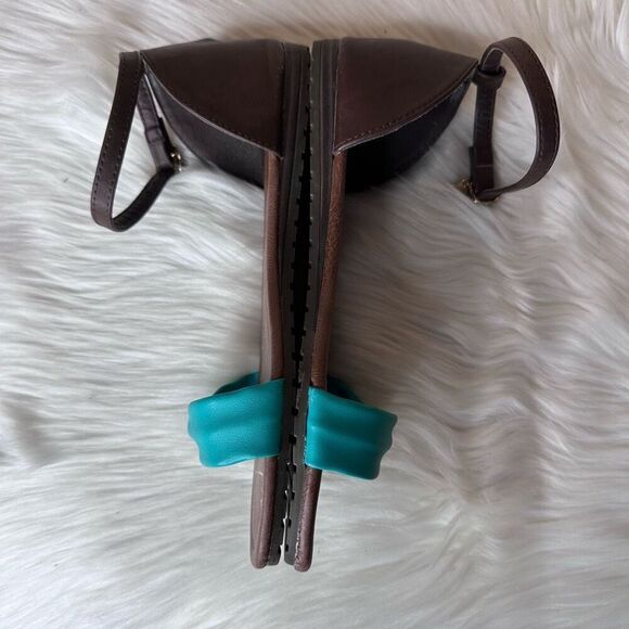 Jenny Fairy Brown & Teal Sandals Size 38 - Picture 7 of 9